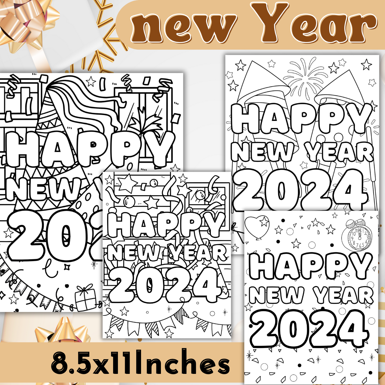 Happy new year coloring pages new year coloring sheets wele made by teachers