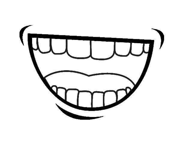 Mouth coloring page mouth drawing coloring pages mouth clipart