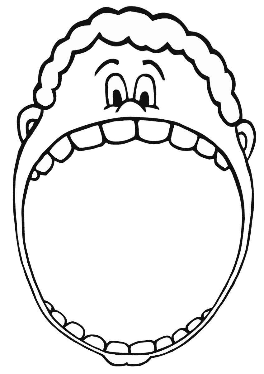 Mouth coloring pages coloring pages to download and print