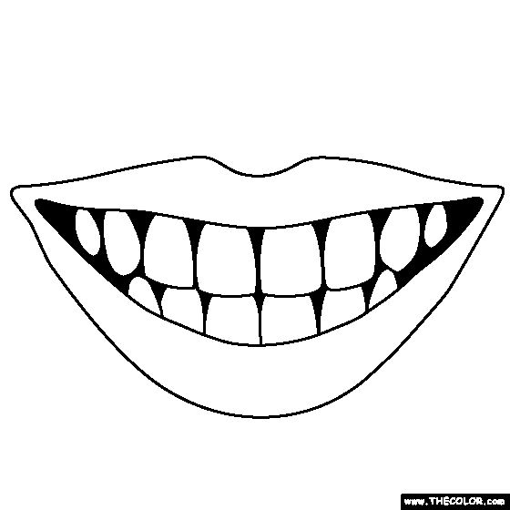 Teeth coloring page teeth drawing coloring pages tooth cartoon