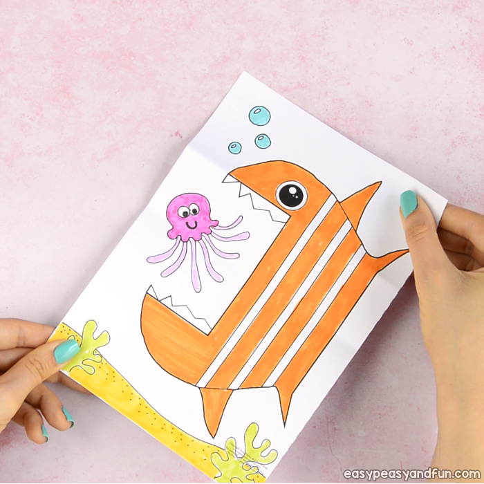 Surprise big mouth fish printable