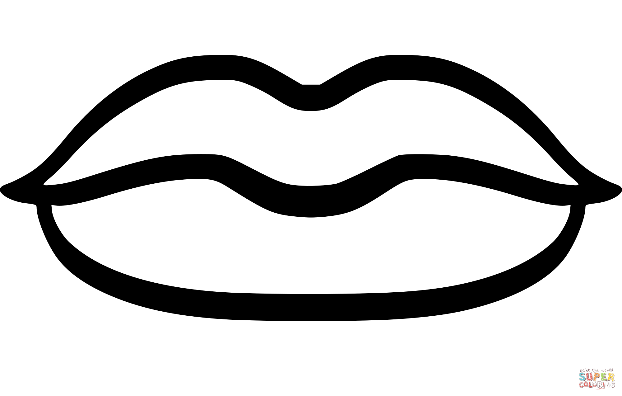 Mouth coloring page free printable coloring pages