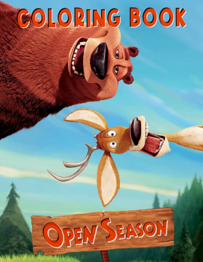 Open season coloring book colouring book with good layout and initiating for kids and all ages a great bination of entertainment and relaxation jackson joy jackson books