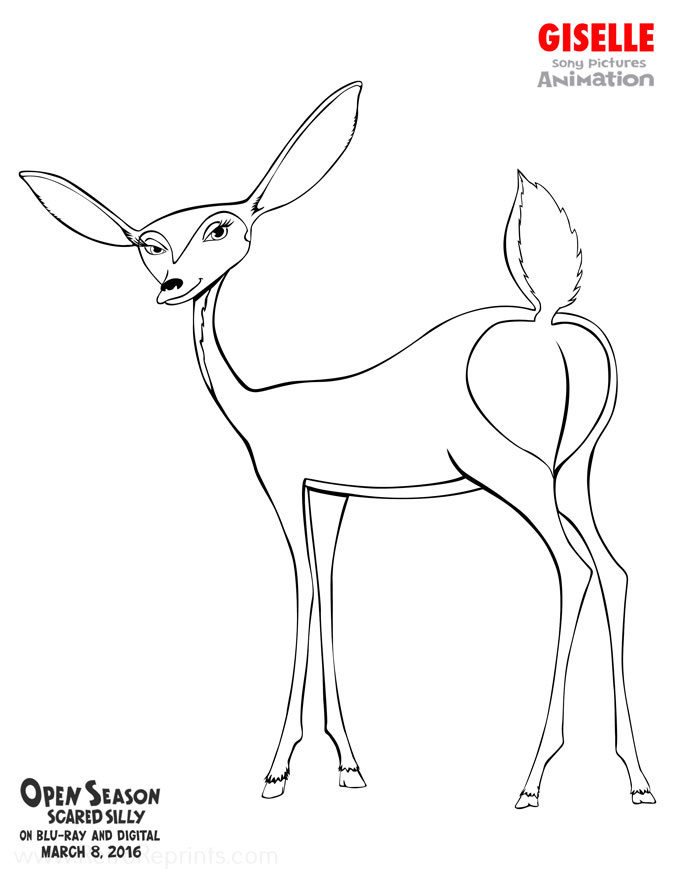 Open season scared silly coloring pages coloring books at retro reprints
