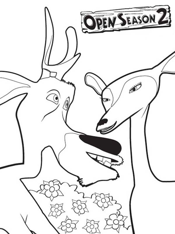 Open season coloring page