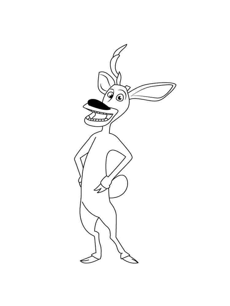 Open season elliot coloring page