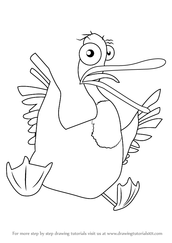 How to draw serge from open season open season step by step