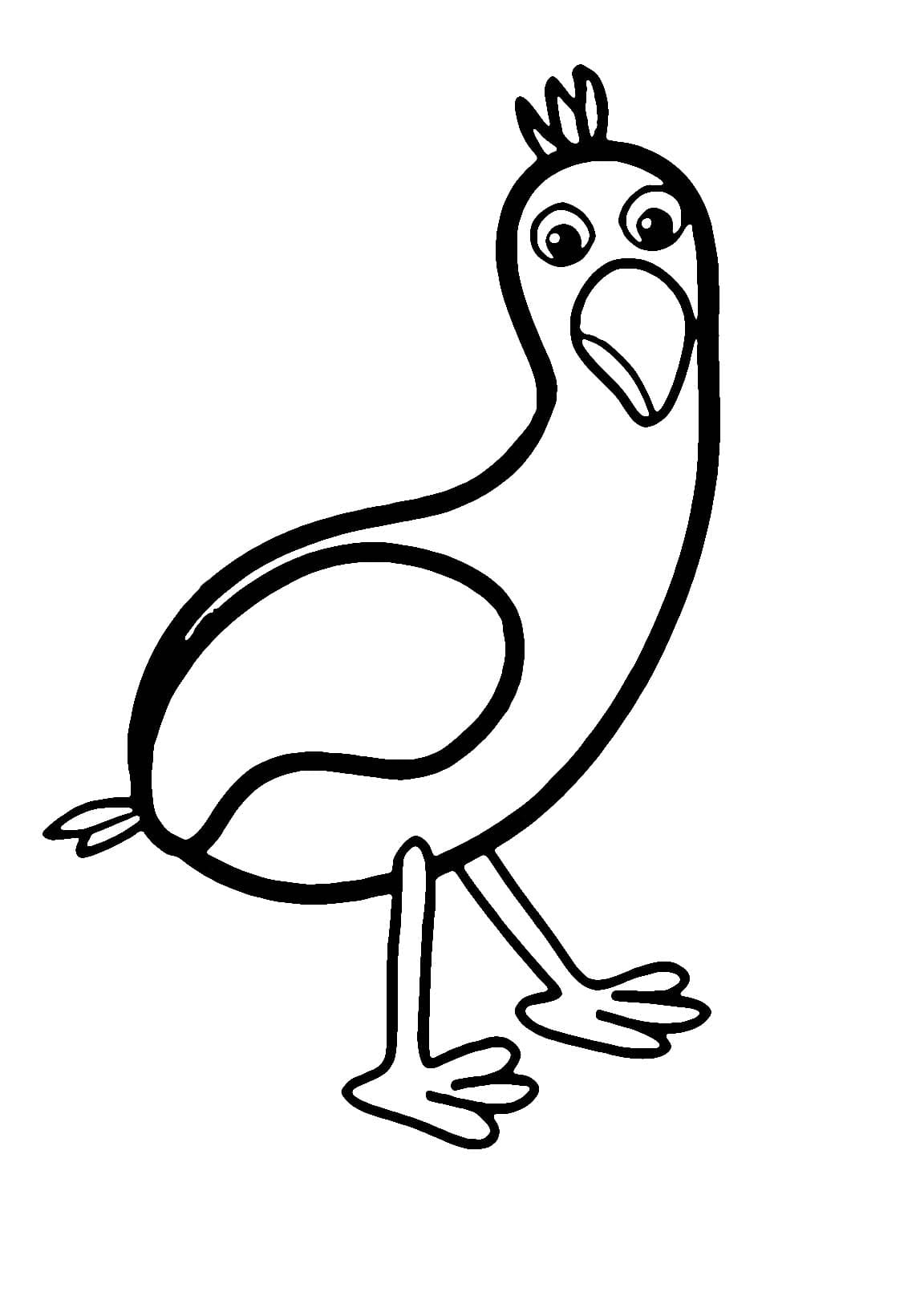 Opila bird coloring page
