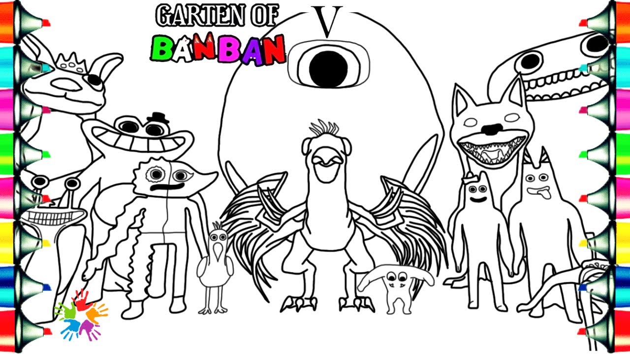 Mutant opila bird garten of banban chapter new coloring pages