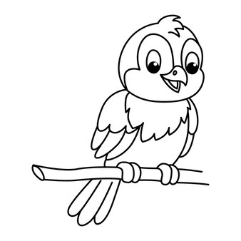 Page opila bird coloring page vectors illustrations for free download