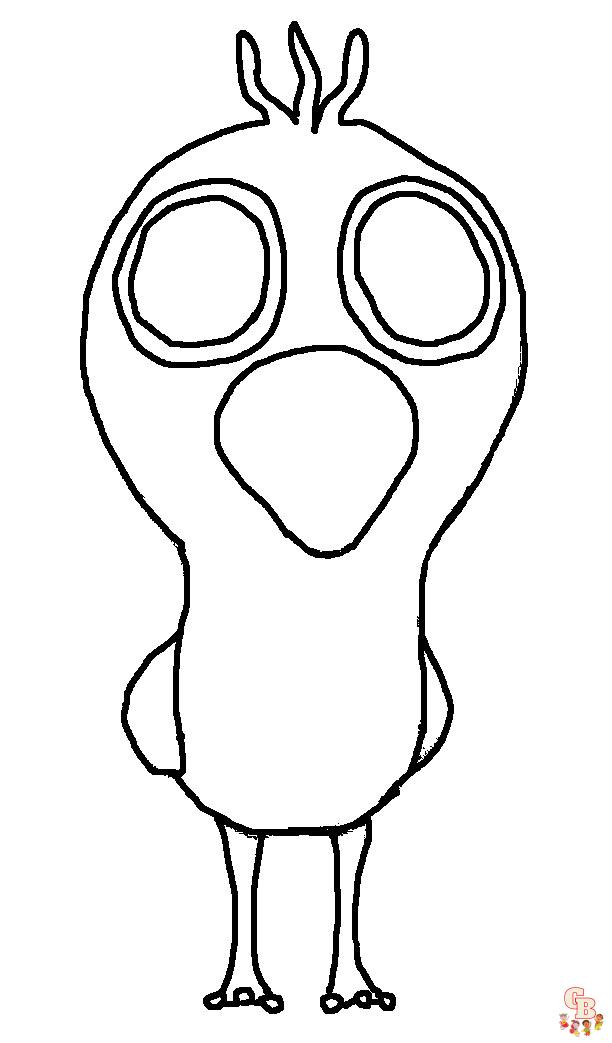 Garten of banban coloring pages free printable easy to color