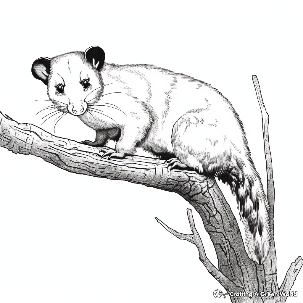 Possum coloring pages