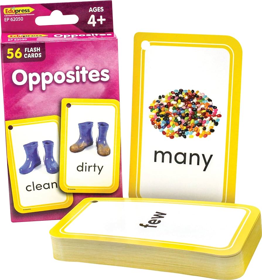 Teacher created resources opposites flash cards office products