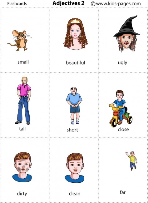 Adjectives flashcard