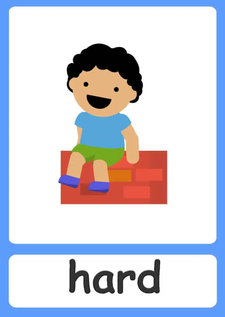 Opposites flashcards