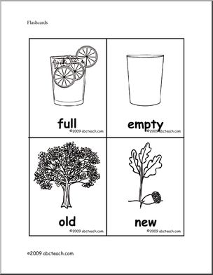 Opposites bw set flashcards i
