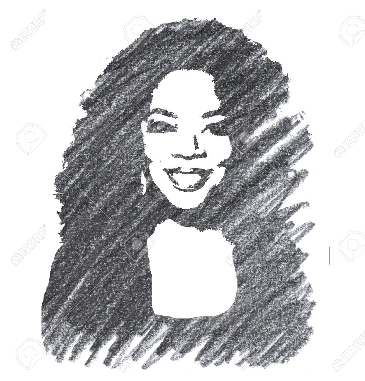 Pencil illustration of oprah winfrey stock photo picture and royalty free image image