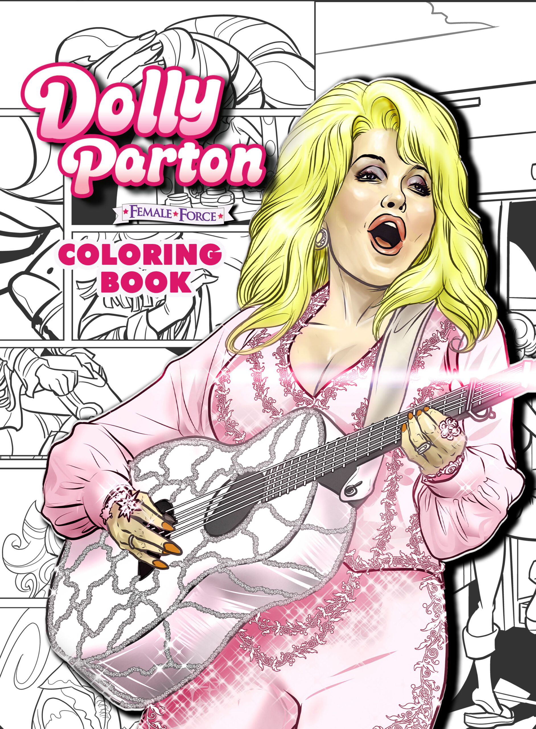 Dolly parton brings vibrancy to a fresh coloring book experience