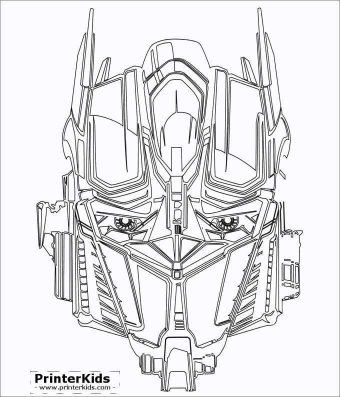 Transformers colouring pages