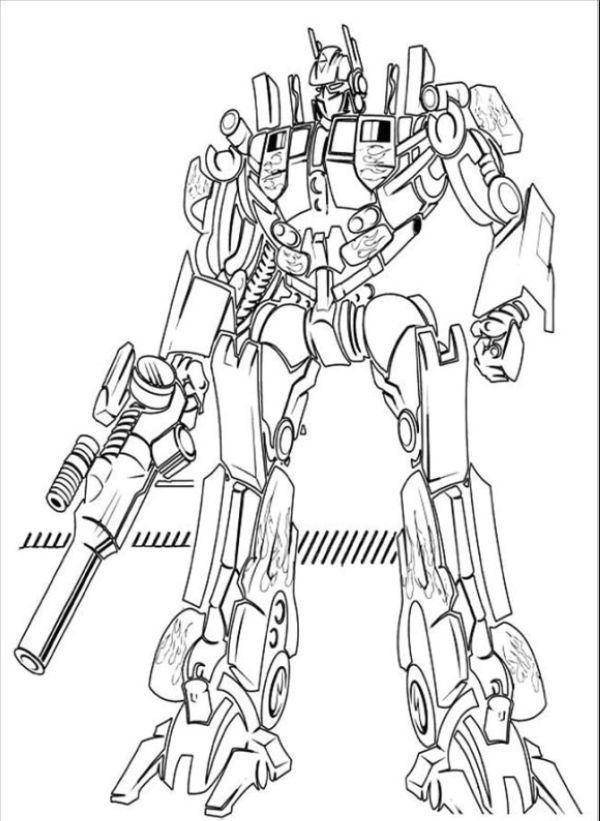 Optimus prime coloring pages pdf to print
