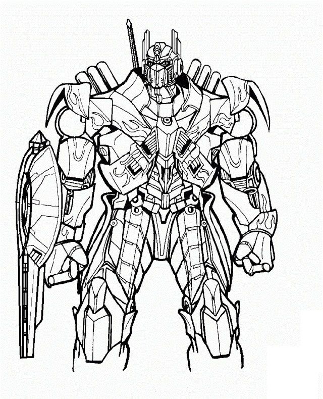 Exclusive image of transformer coloring pages