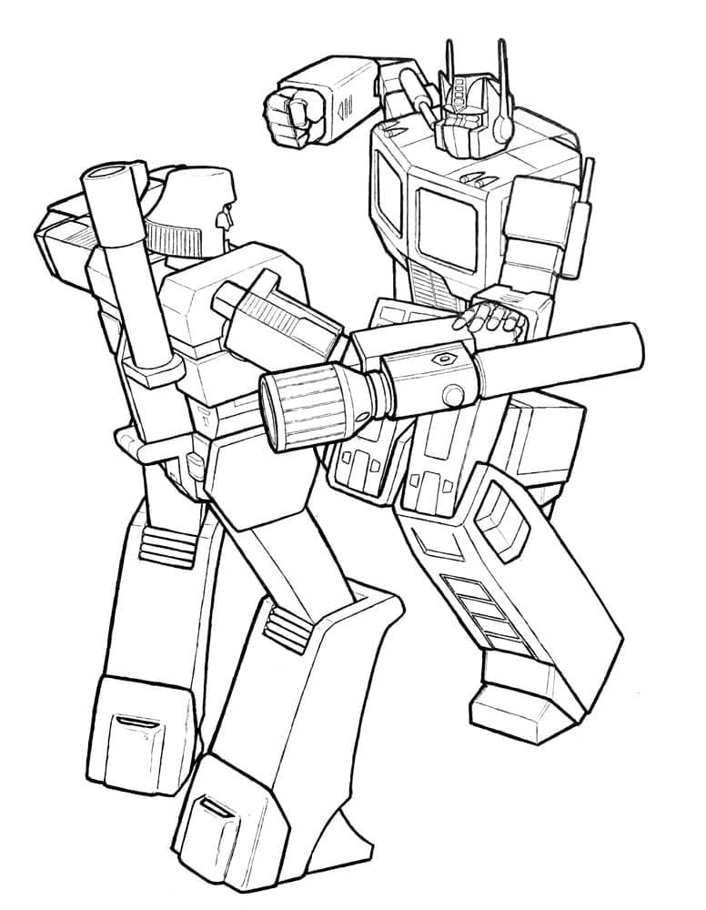Optimus prime coloring pages
