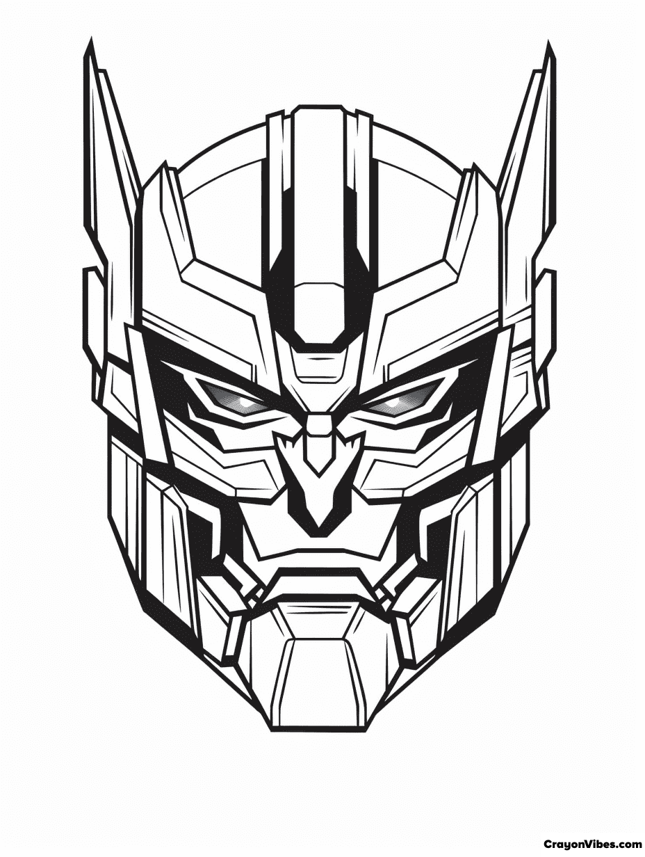 Optimus prime coloring pages free printable