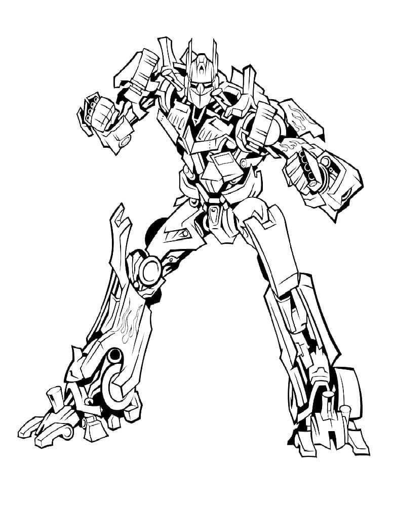 Optimus prime coloring pages