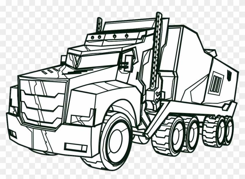 Transformers optimus prime truck color me