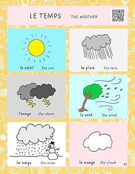 Easy french for children coloring activity book