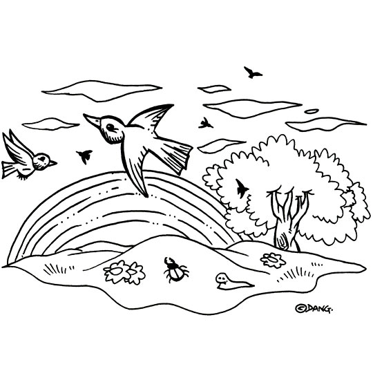 Coloriage chanson pour enfants lorage coloriage chanson lorage larc en ciel