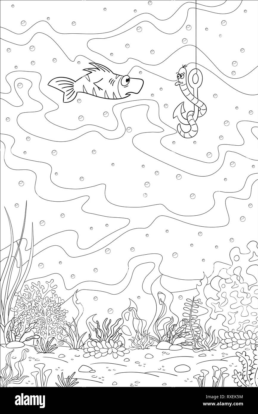 Fish illustration paint hi