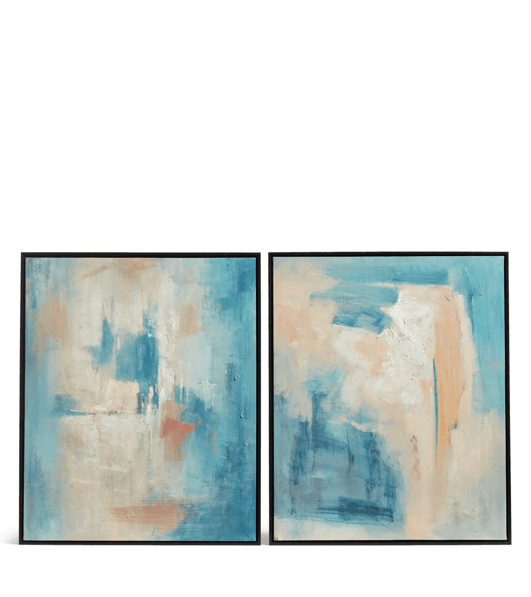 Set of two orageux oil paintings