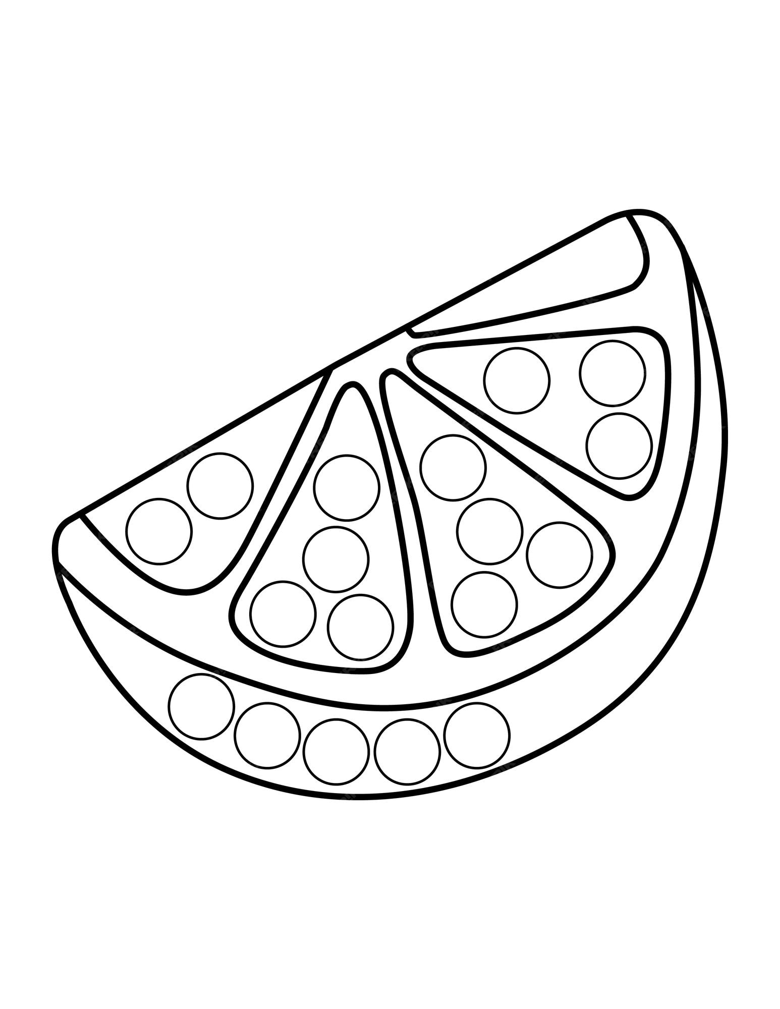 Premium vector do a dot activity dot marker coloring pages dot marker orange coloring page for kids