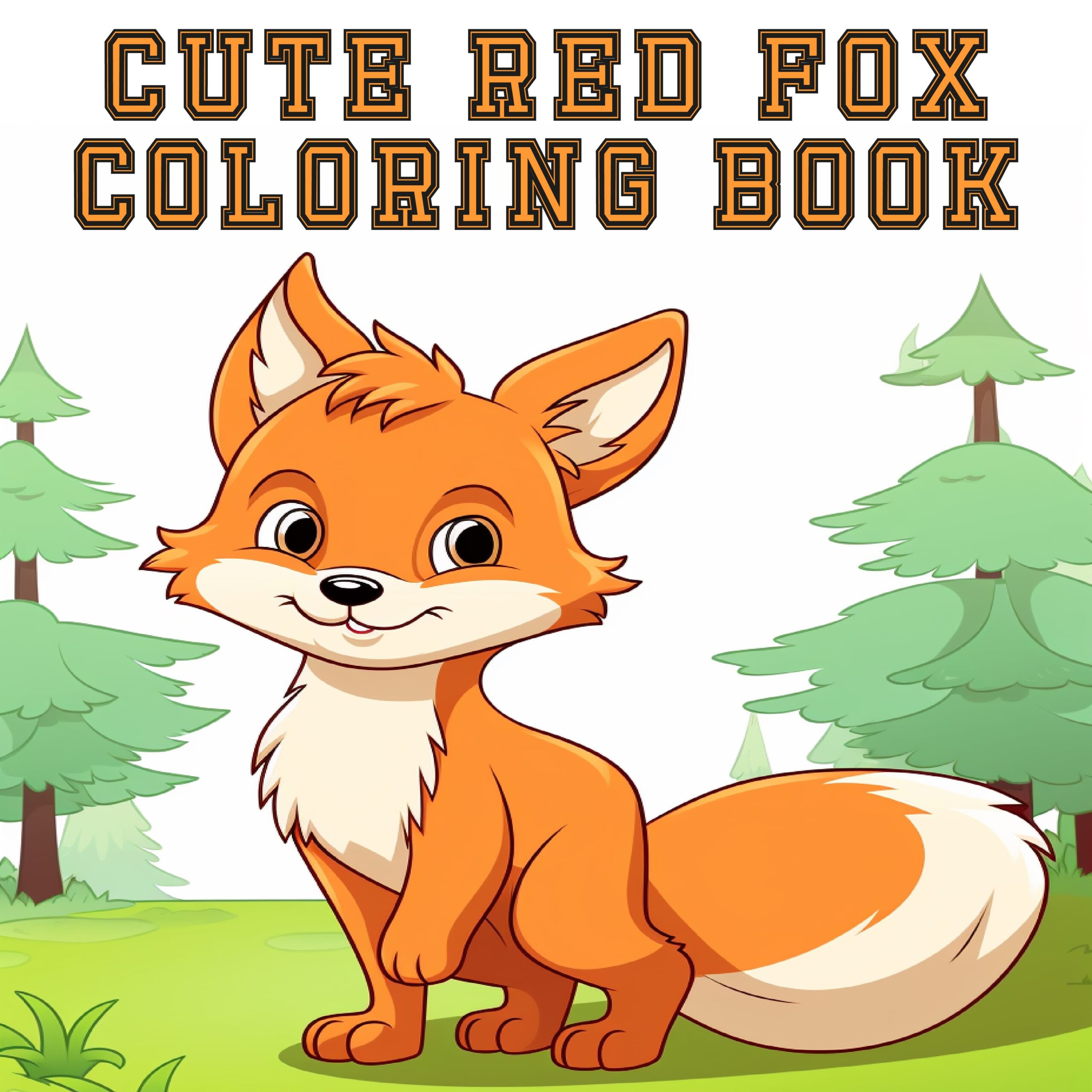Cute red fox coloring book fox coloring pages for boys and girls made by teachers