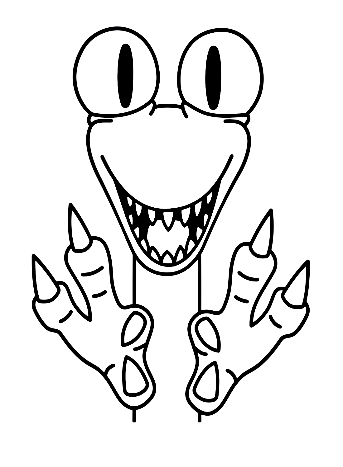 Orange rainbow friends coloring pages printable for free download