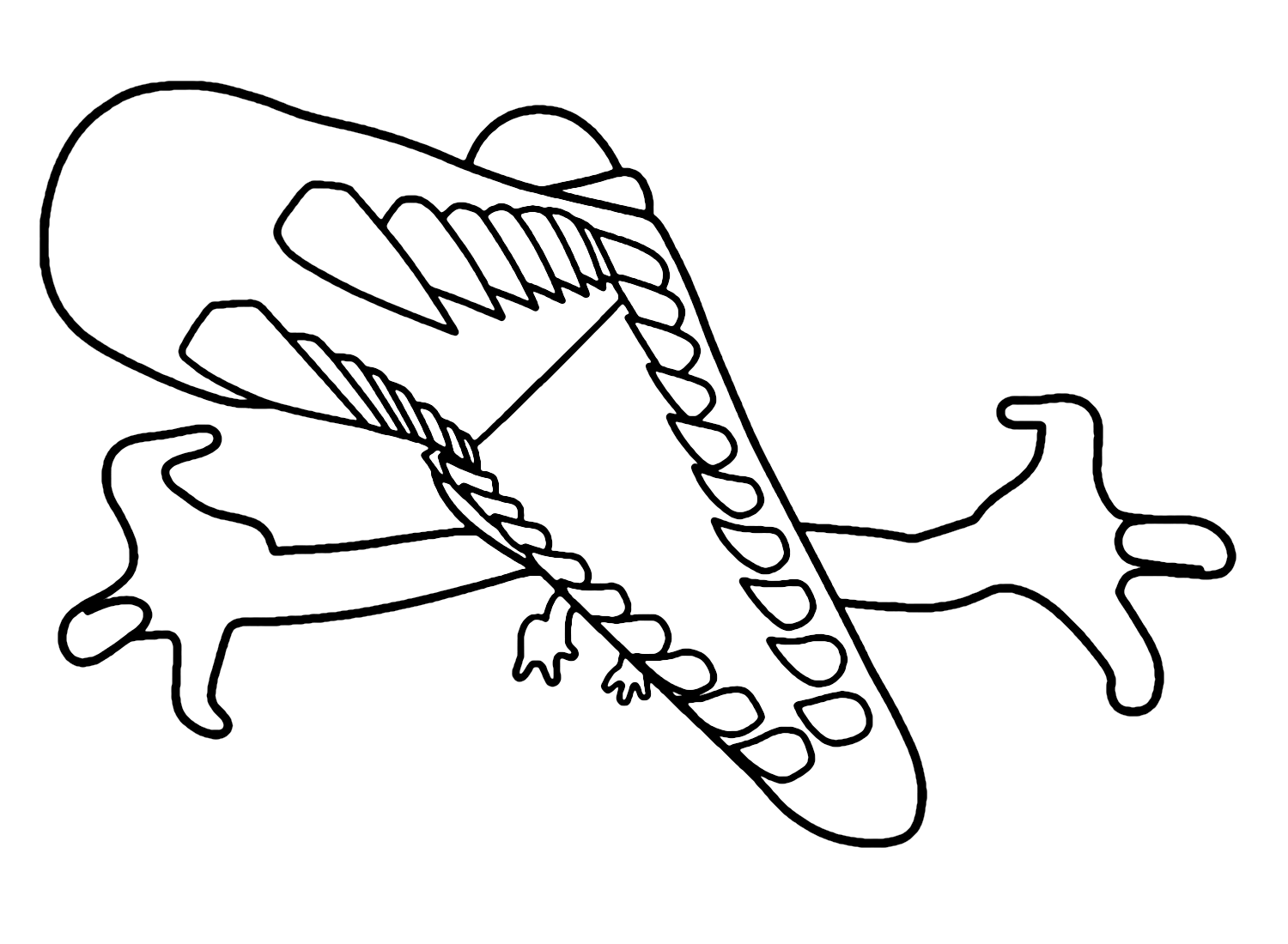 Free rainbow friends orange coloring page