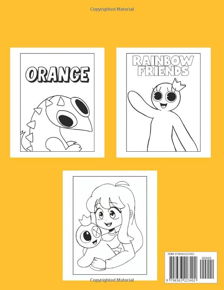 Rainbow friends coloring book more than rainbow friends pages to color including blue rainbow friends red rainbow friends purple rainbow friends orange rainbow friends rainbow friends green rainbow friends