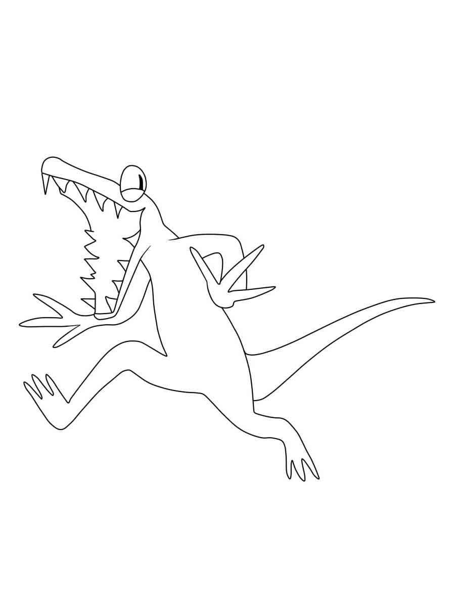 Orange rainbow friends coloring pages