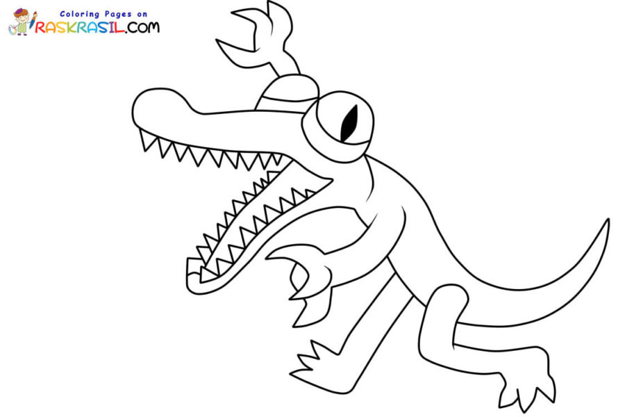 Rainbow friends coloring pages