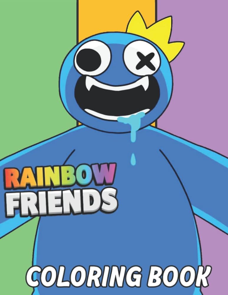 Rainbow friends coloring book orange rainbow friends coloring book for kids and adults boys girls beautiful rainbow áriends game coloring pages pages of high quality coloring designs rainbow