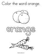 Orange coloring pages