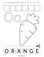 Orange coloring pages