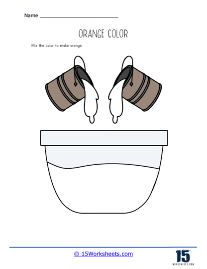 Orange worksheets