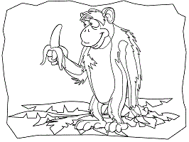 Apes coloring pages and printable activities