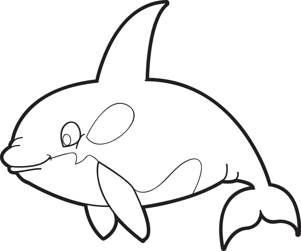 Printable whale coloring page for kids â