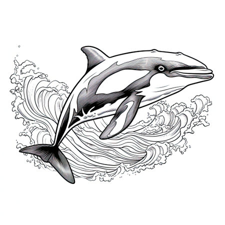 Free dolphin colouring book photos and vectors