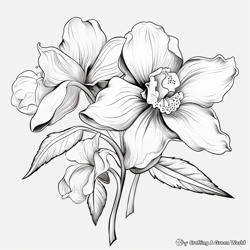 Black white flowers coloring pages