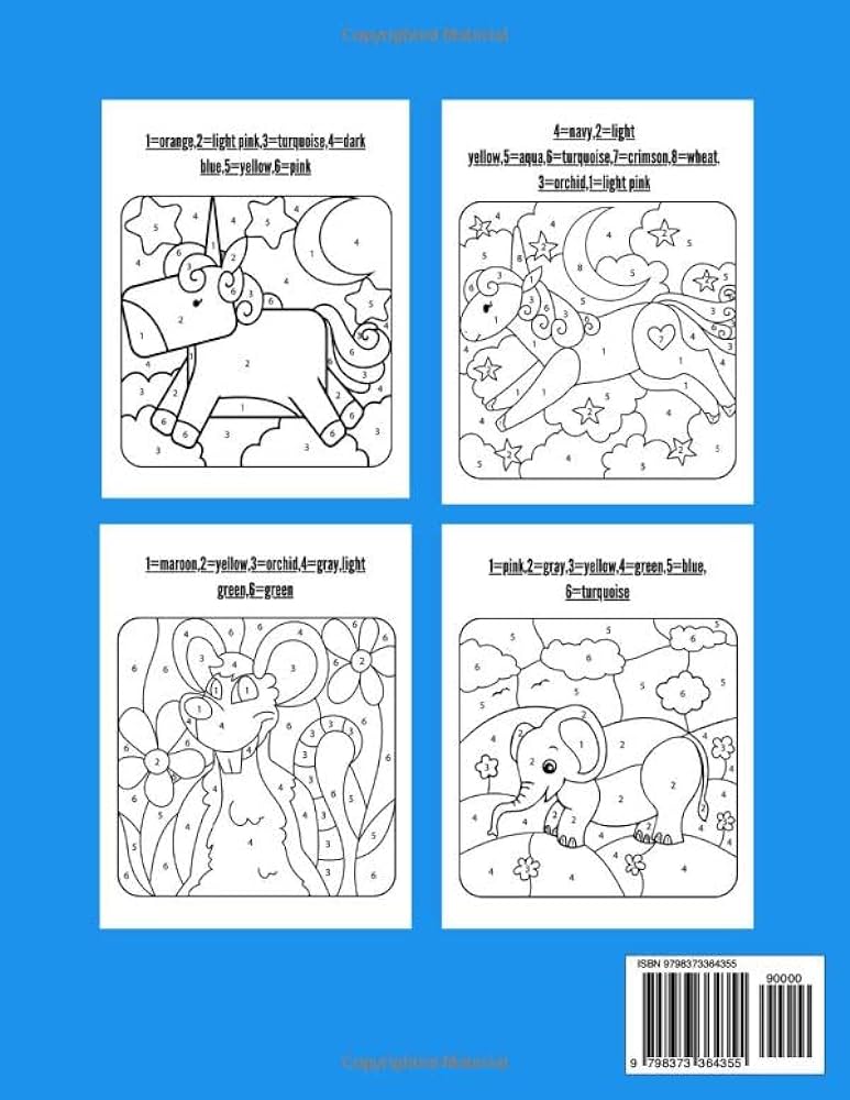 Stained glass color by number coloring book by sara mis