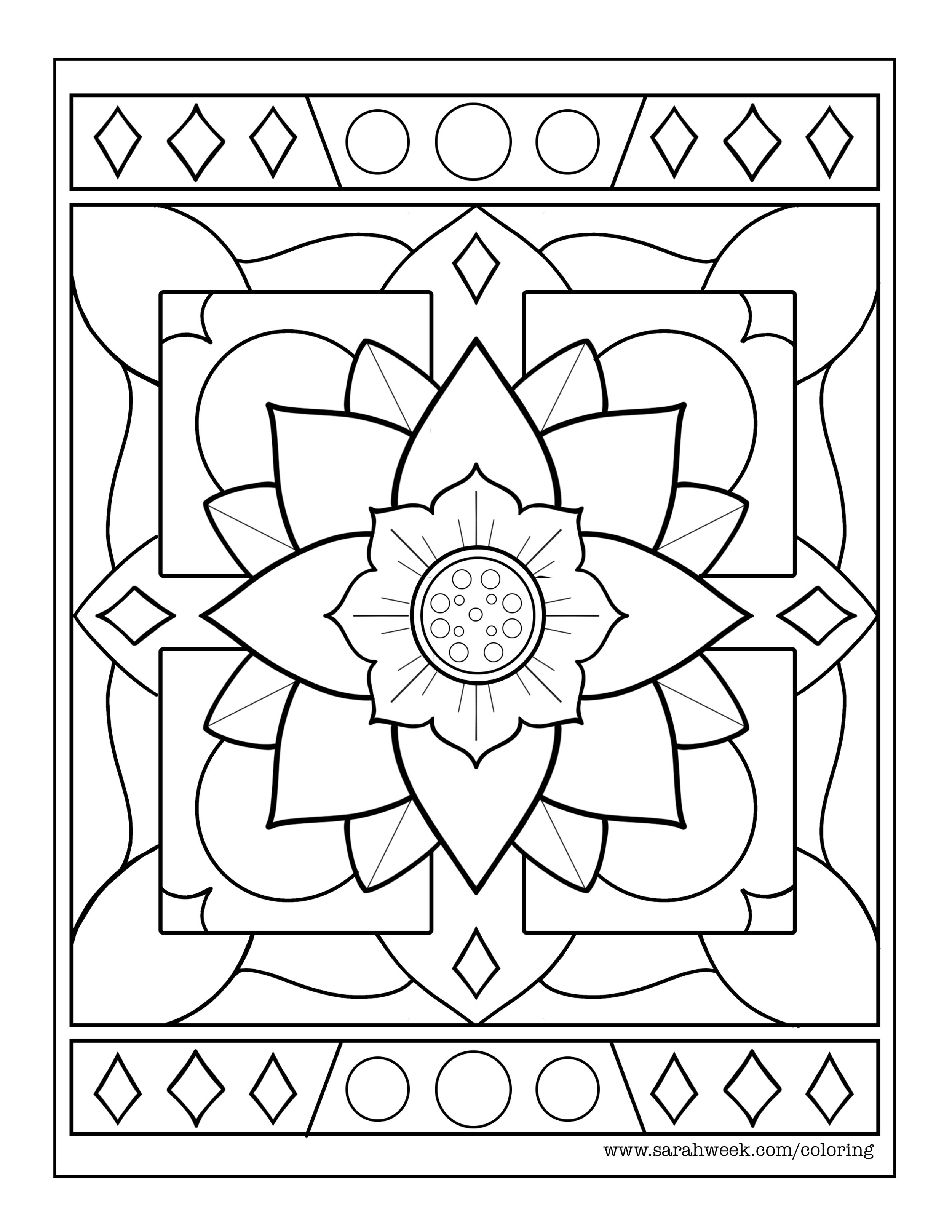 Free coloring pages â sarah week